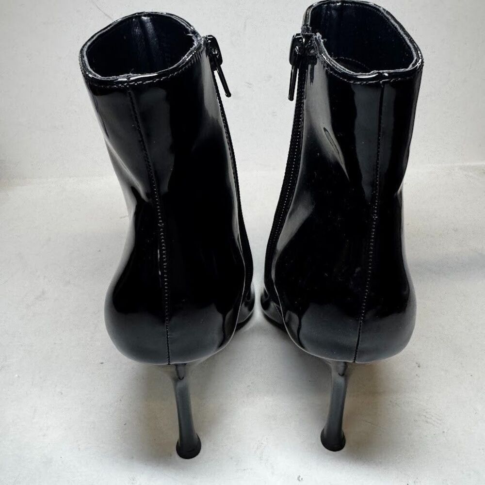 INC Womens 8 M Black Rohese Silver Pointed Toe High Heel Ankle Booties NIB JT6 - Picture 6 of 6